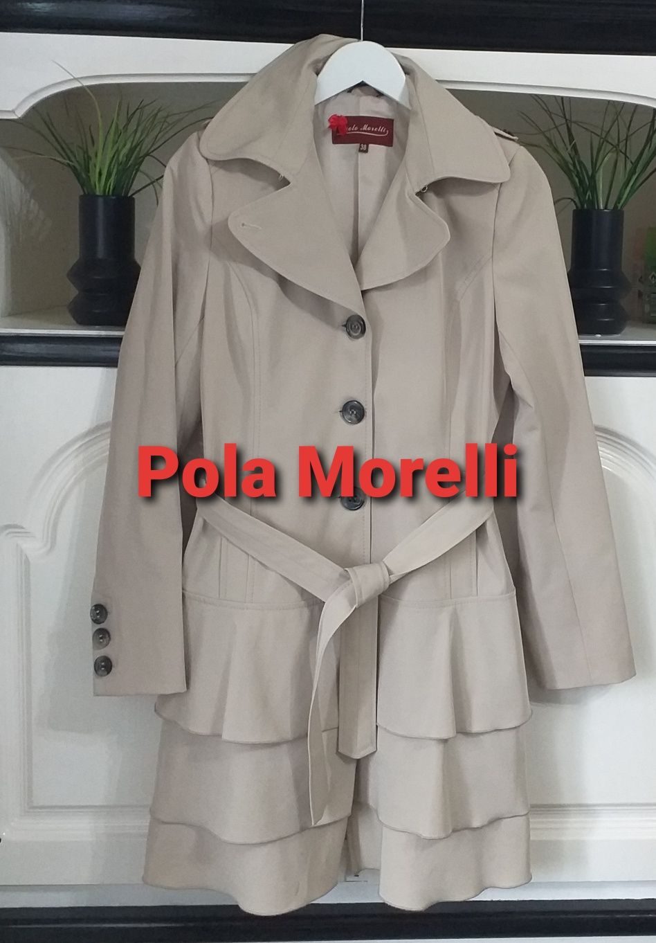 Paola morelli płaszcz prochowiec r. M