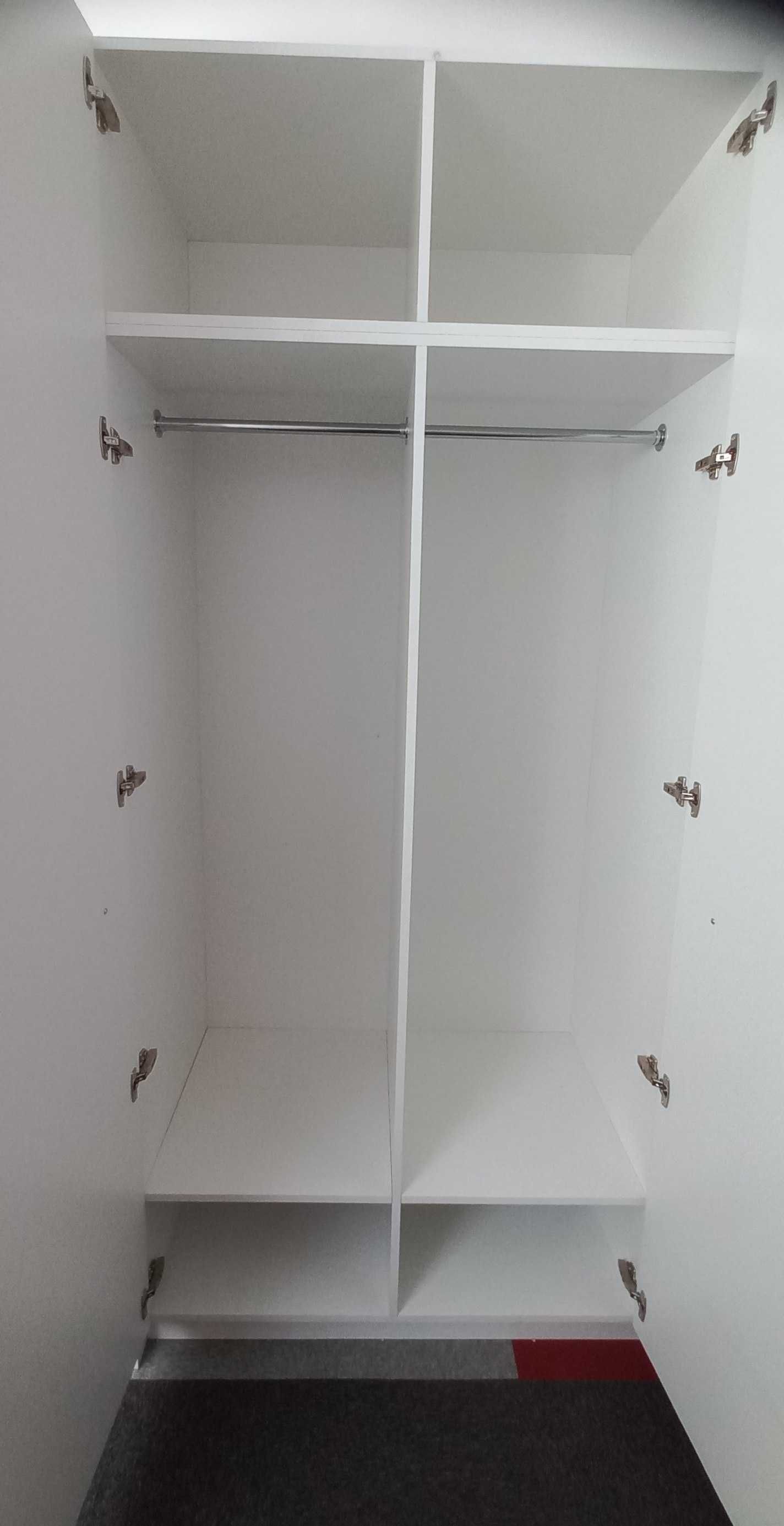 Duże szafy 3-drzwiowe do biura białe 167x65x250 CM / 169x65x250 CM