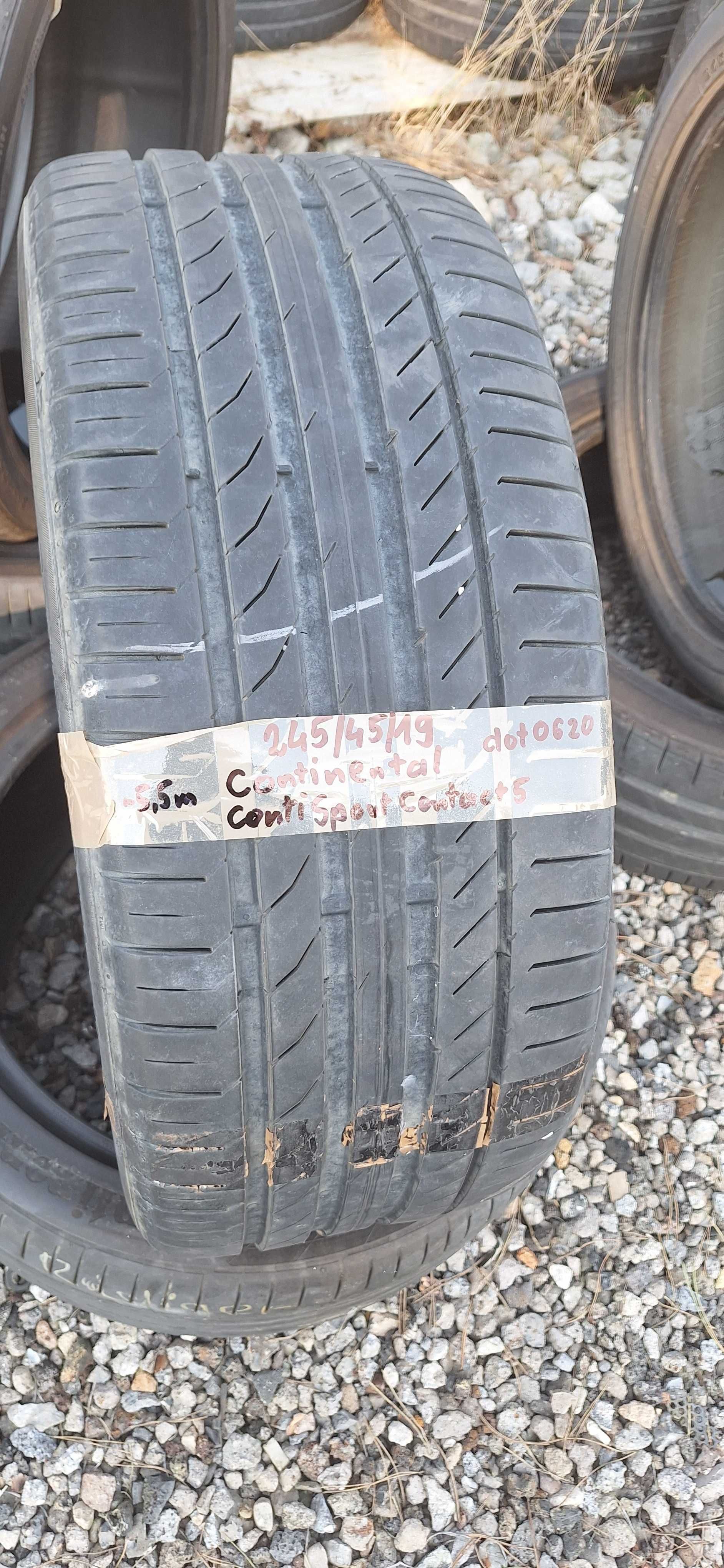 245 45 R19 Continental Contact 5 2szt  lato PROMOCJA