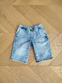 Spodenki chłopięce krótkie jeansowe jak NOWE 122/128