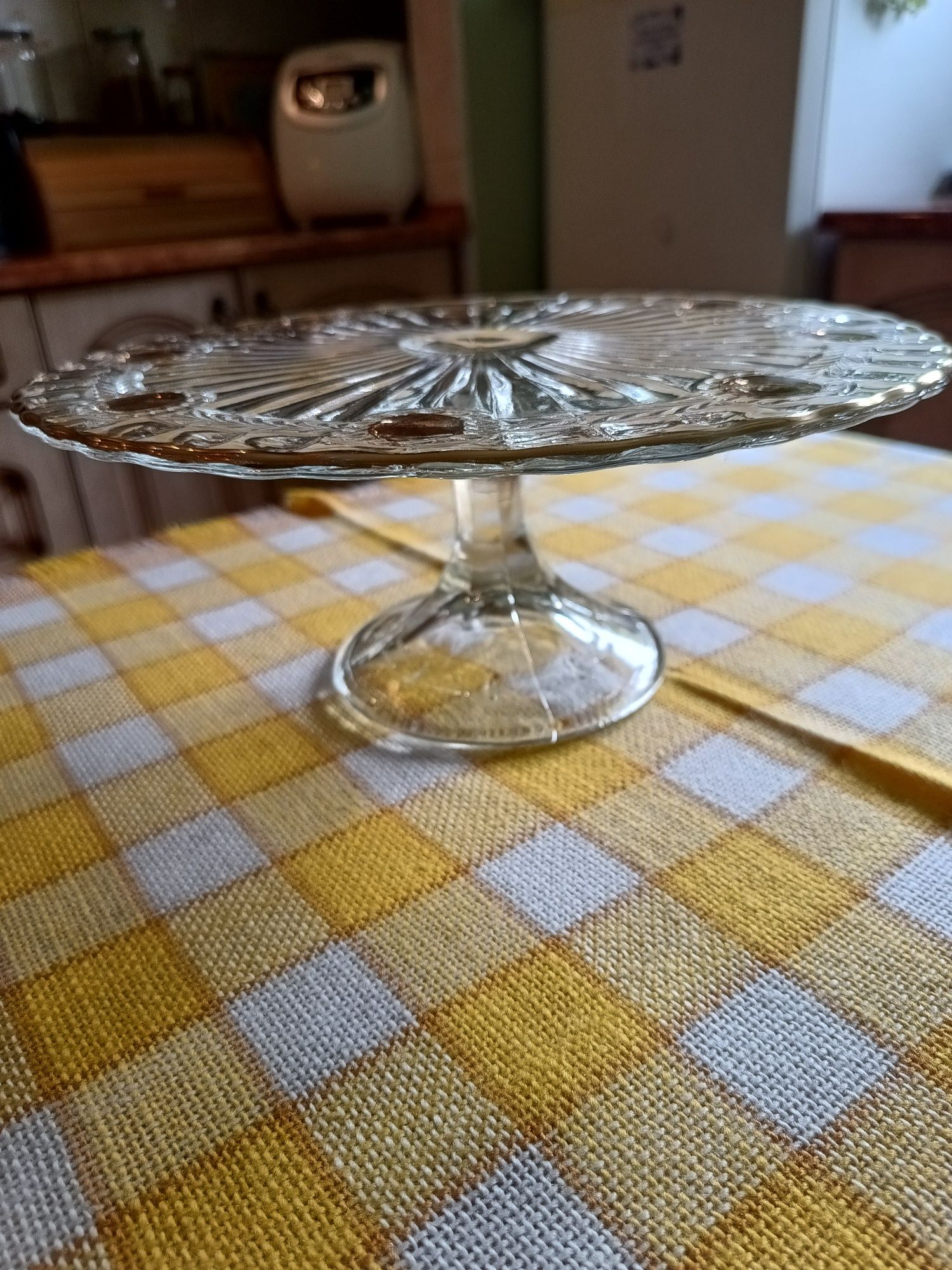 Szklana patera pod tort/ciasta