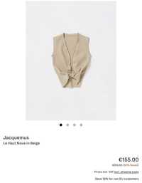 JACQUEMUS топ, жилетка розмір 38.