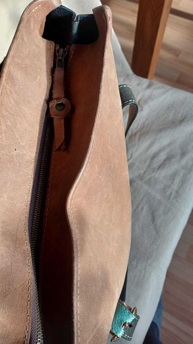 Duża skórzana torba Squer LadyBuq Art