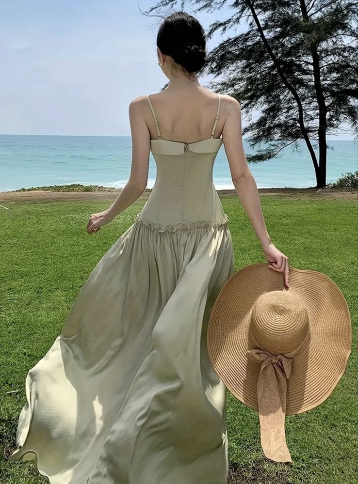 Vestido cor verde