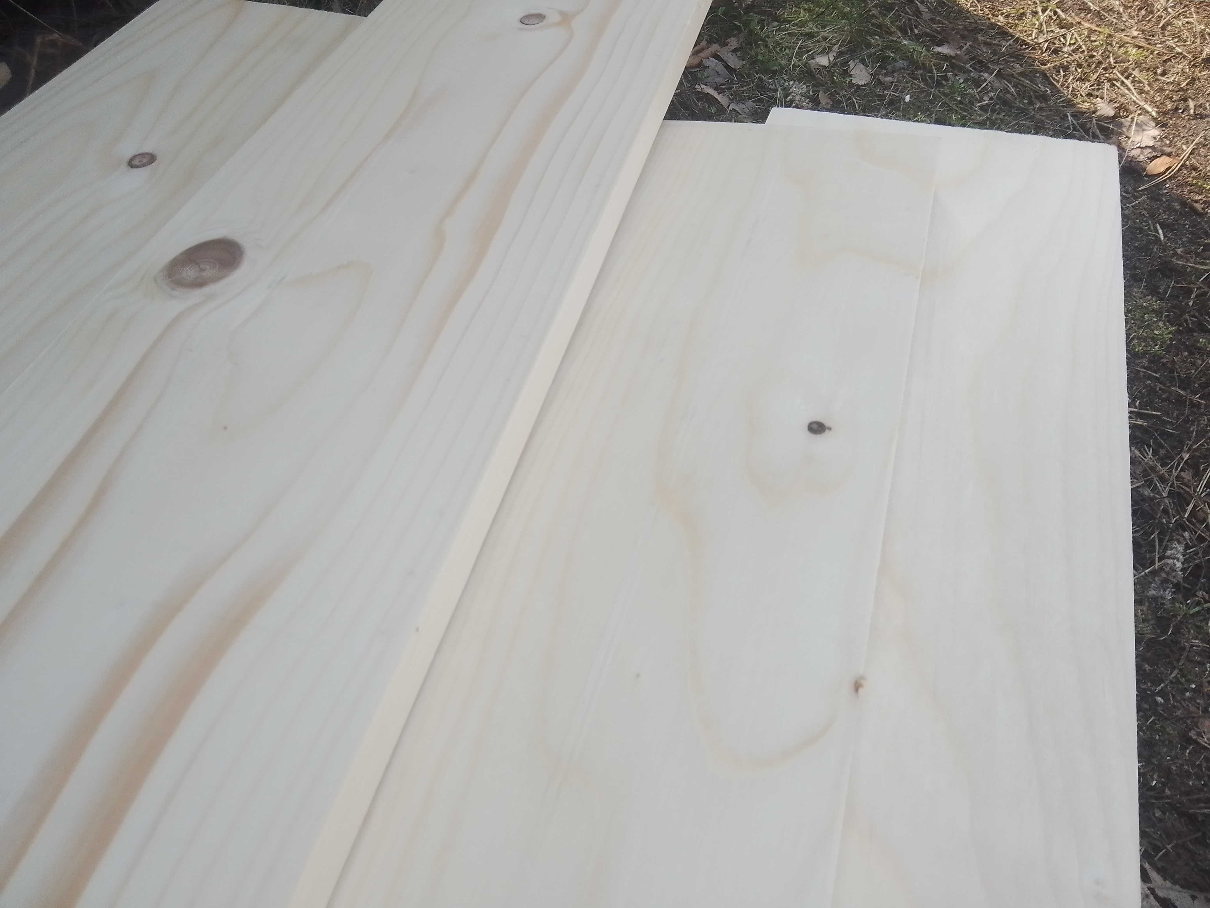 Blat świerkowy o szer. 17 cm, naturalne drewno