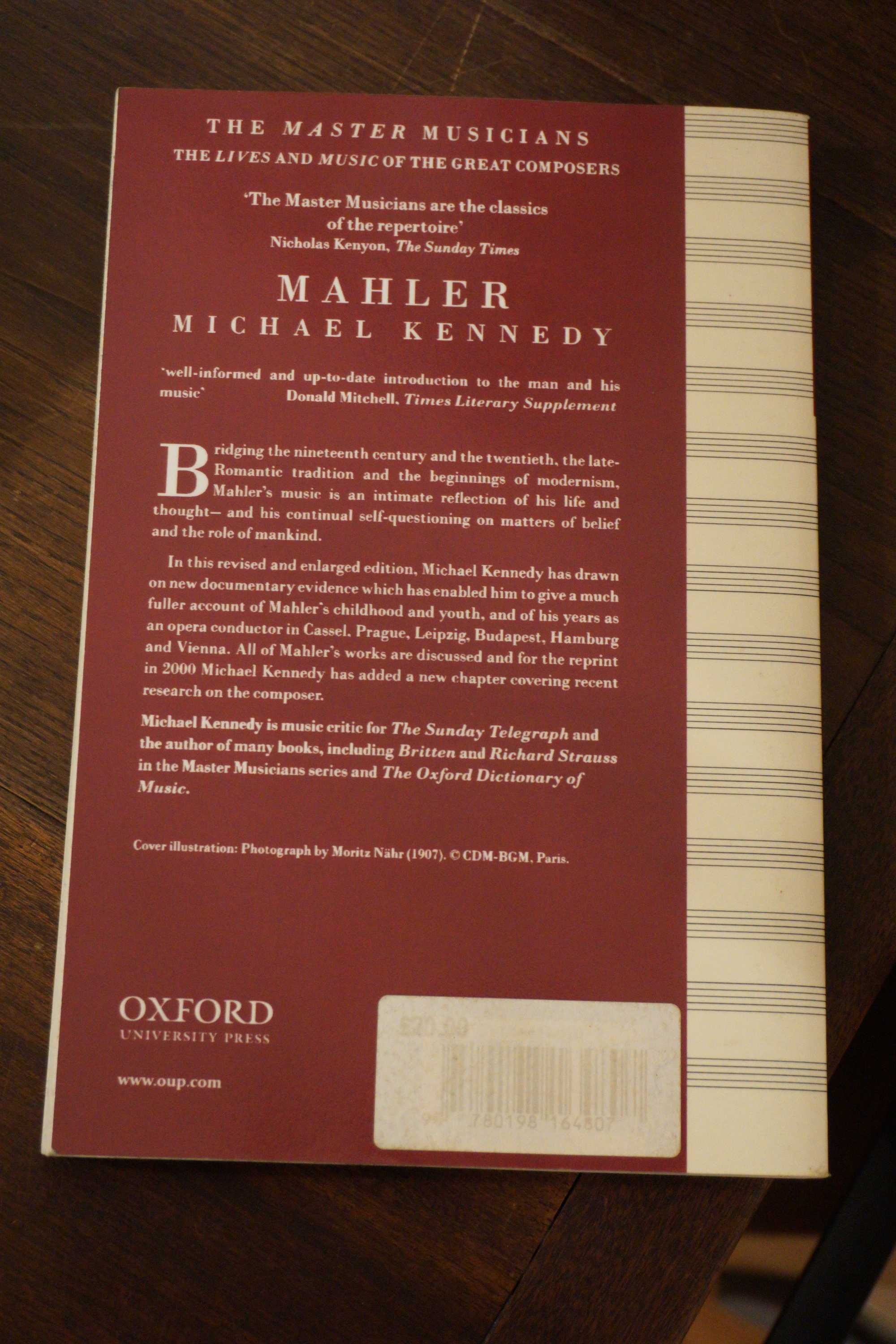 Master Musicians Mahler de Michael Kennedy
