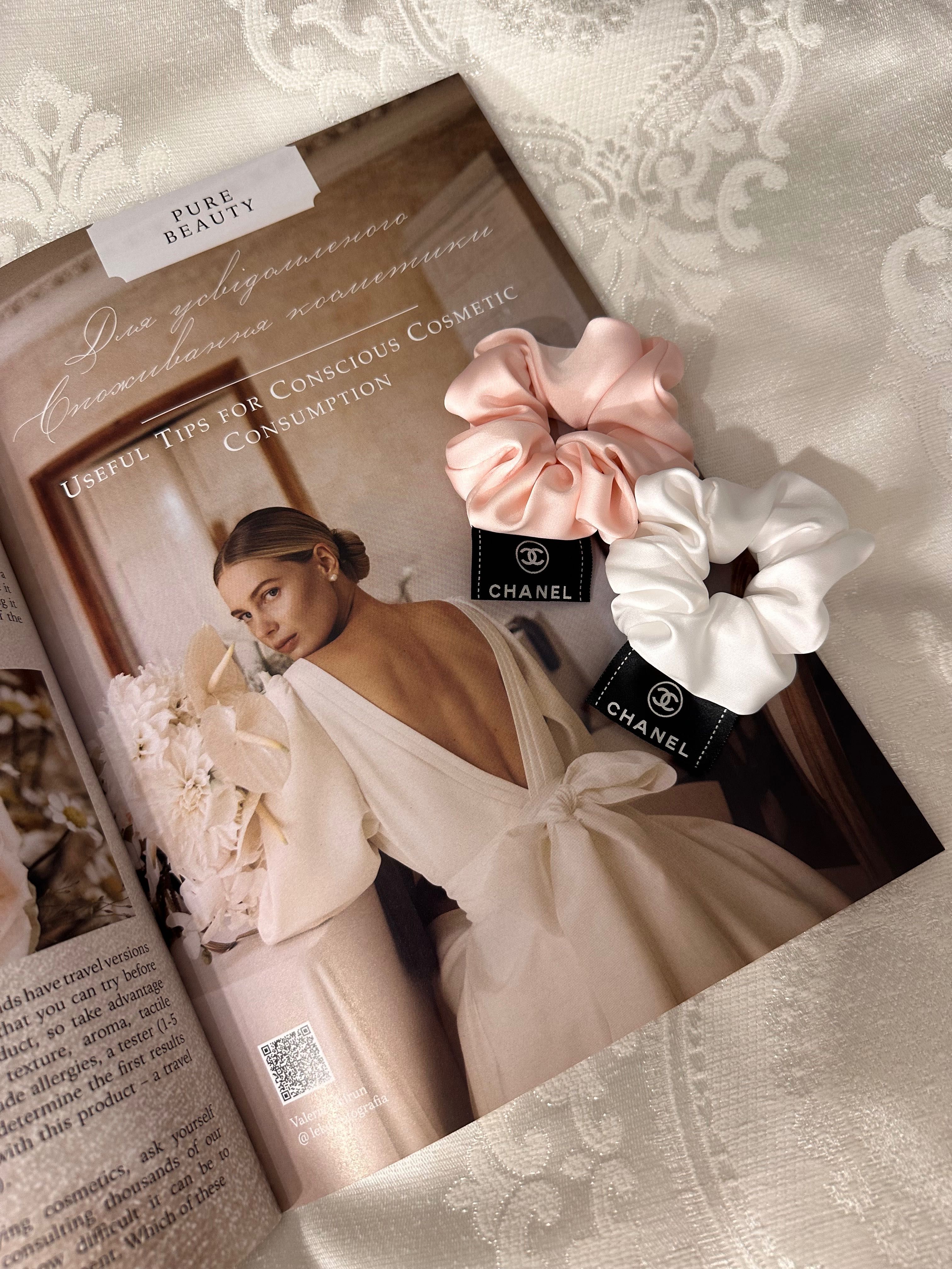 100% шовк Chanel резинки для волосся || ЦІНА тільки СЬОГОДНІ