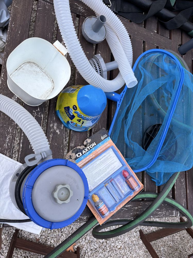 Piscina bestway com acessórios
