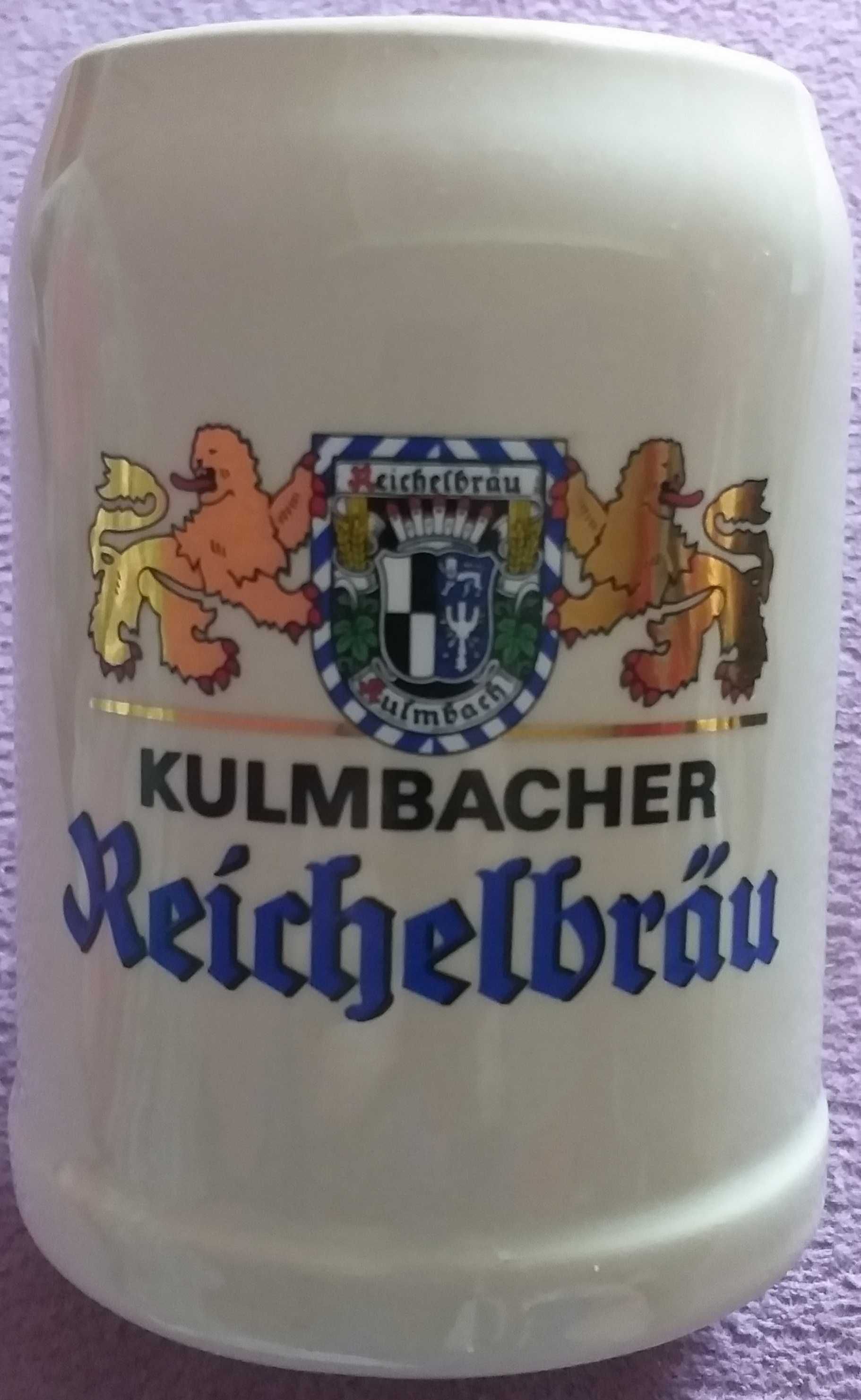 Немецкая пивная кружка кухоль Kulmbacher Reichelbrau 0.5л.