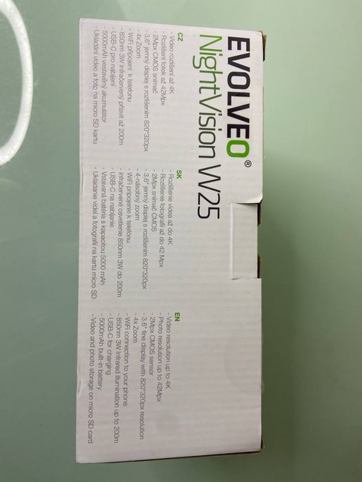 EVOLVEO NightVision W25 – Lornetka z noktowizorem (WiFi, 4K)