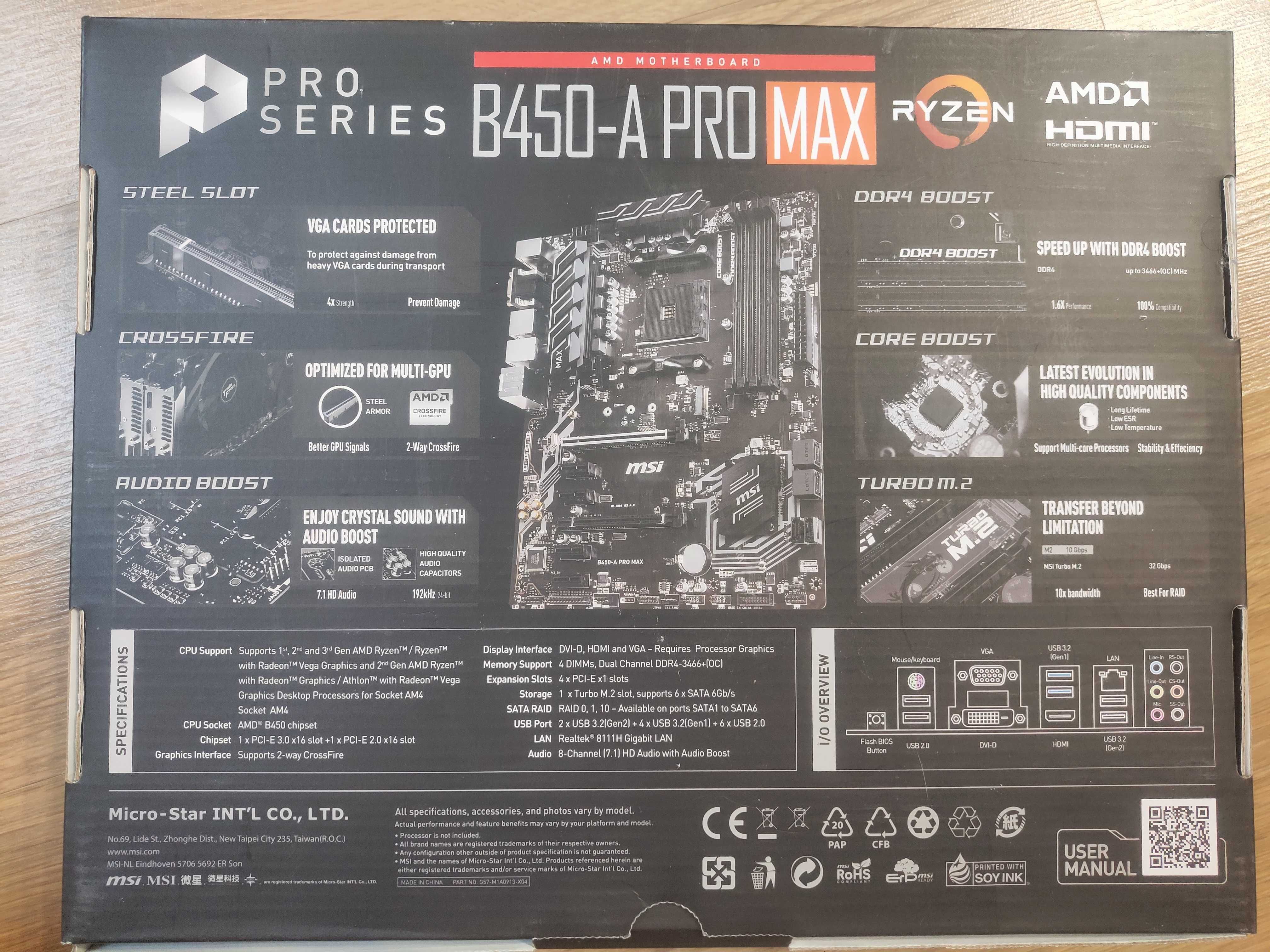 MSI B450-a pro max