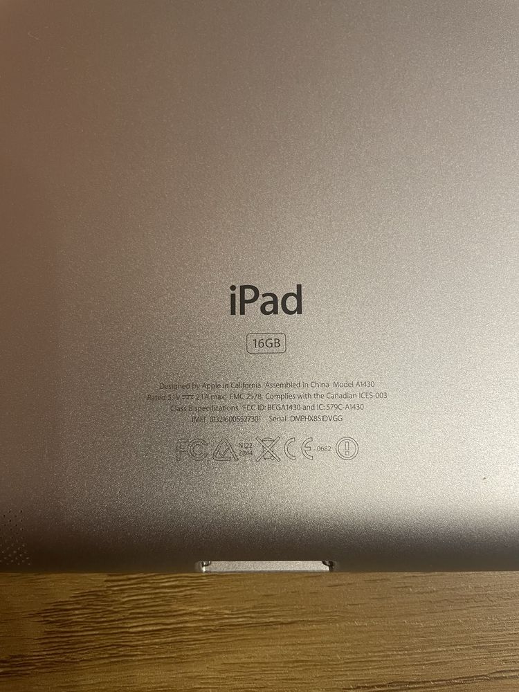 Ipad a1430 16gb z cellular