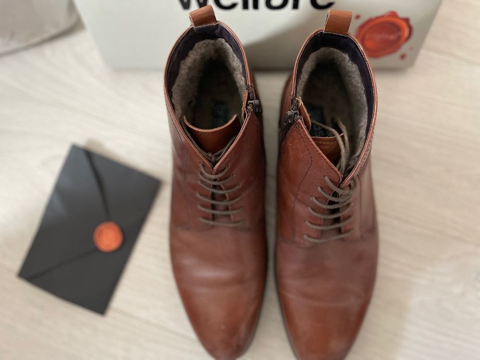 Чоловічі зимові чоботи зі шкіри 43 розміру Braska