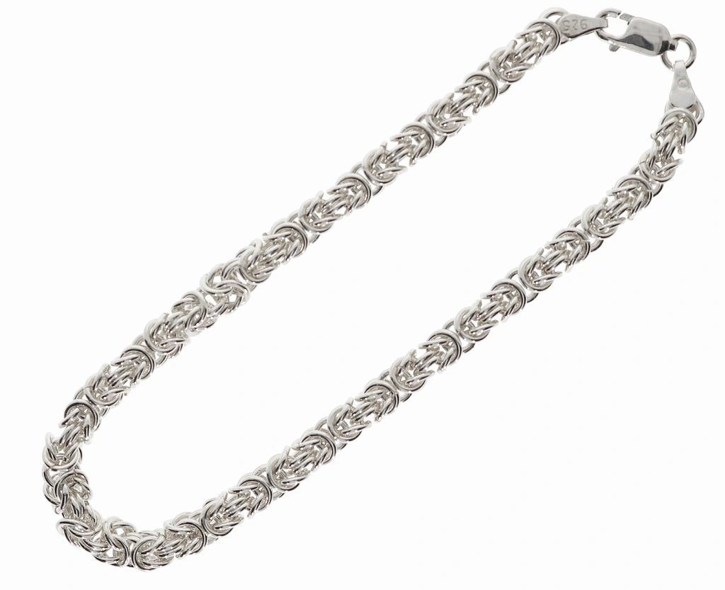 Bransoletka Srebrna Splot Królewski 4,5 mm pr 925 Grawer Gratis