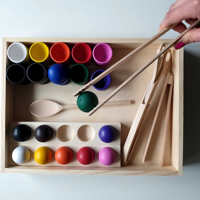 sorter - układanka lewopółkulowa - zestaw Montessori 10szt