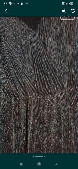 Sukienka ze srebrną nicią l/xl