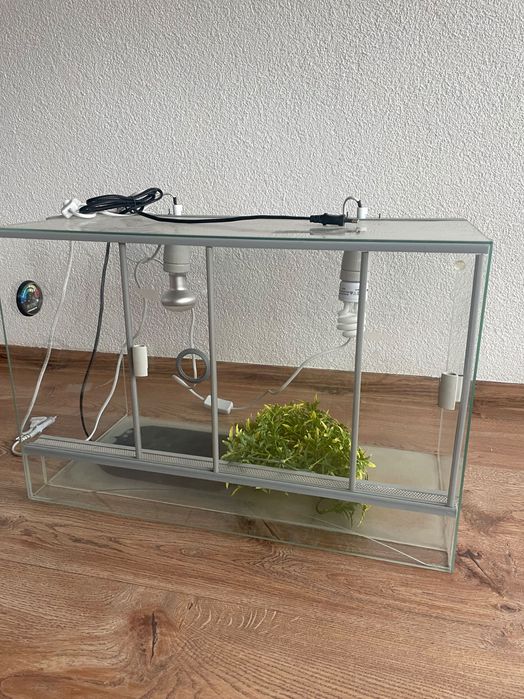 Zestaw Klatka dla chomika i akwarium