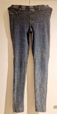 Jeansy damskie spodnie jeansowe 36 przecierane