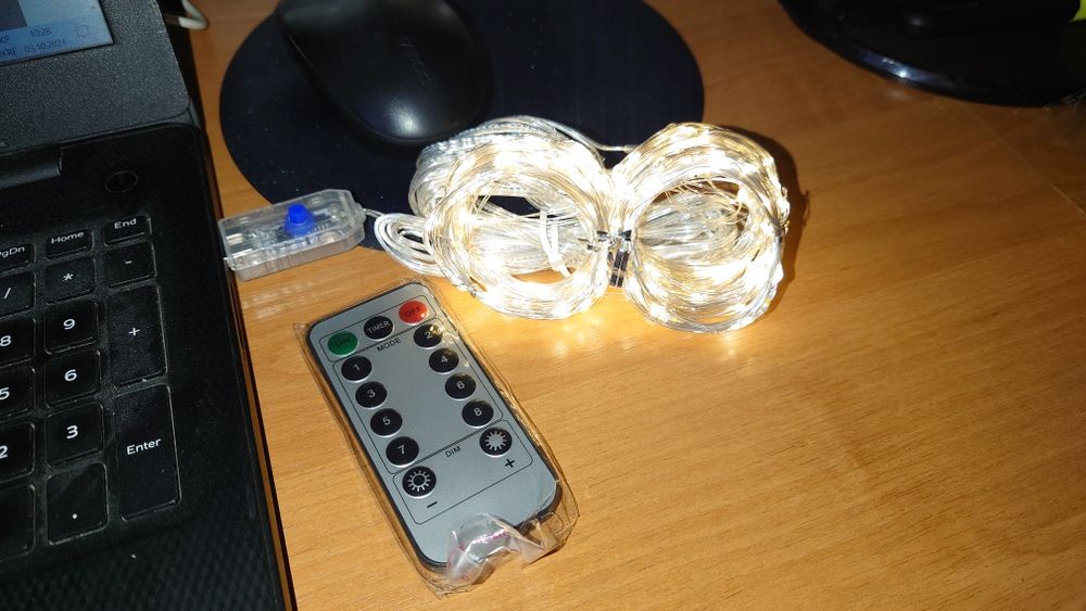 Гірлянда штора РОСА 3М*3М Світлодіодна, USB, 300 LED, Нова, 8 режимів