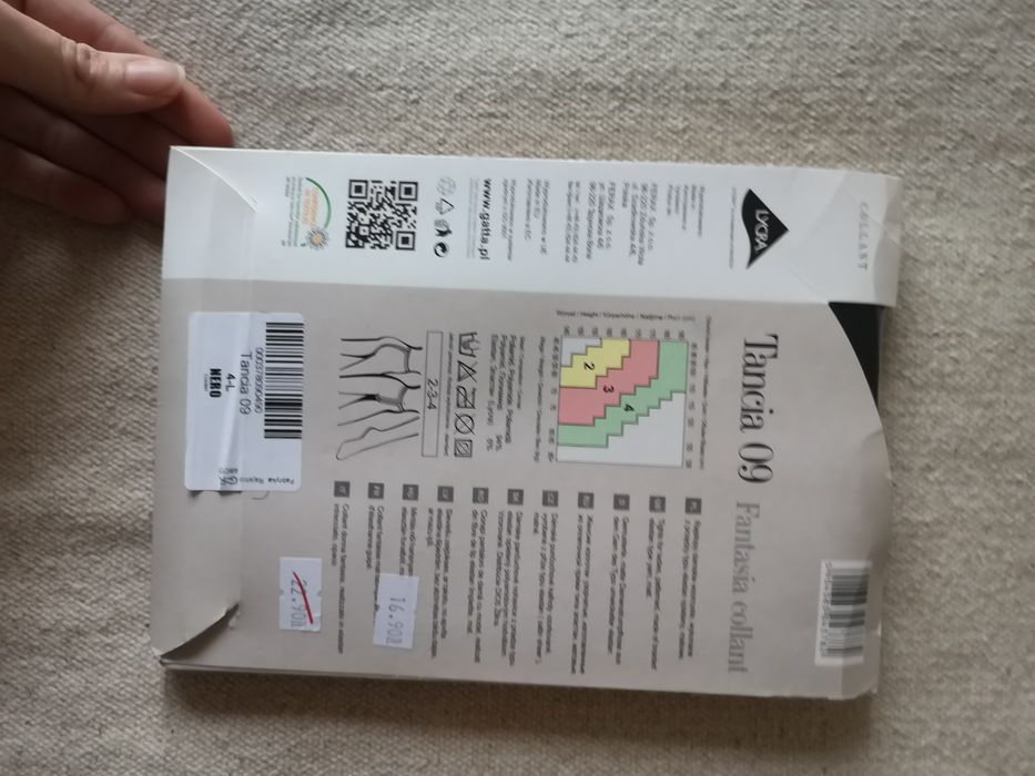 Gatta rajstopy 4-L czarne, różowe, niebieskie