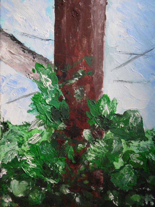 Картина "Зарослий стовп"