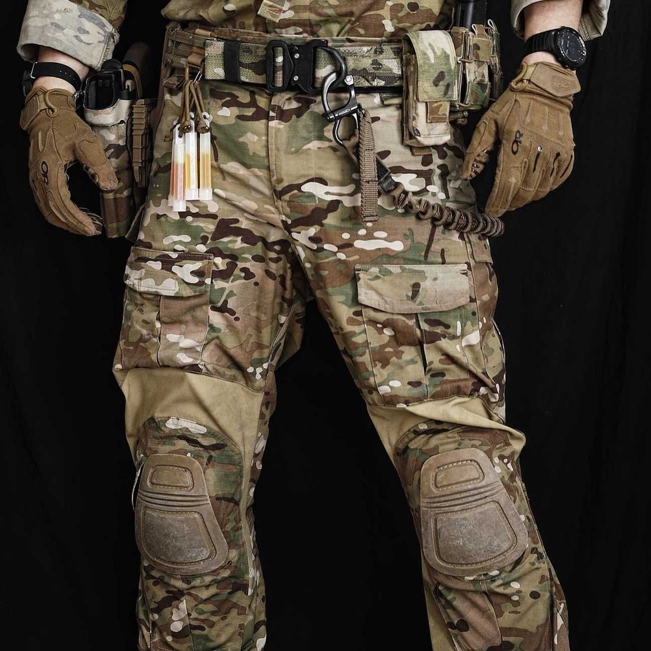 Тактичний костюм з наколінниками, куртка + штани Han Wild G3 multicam