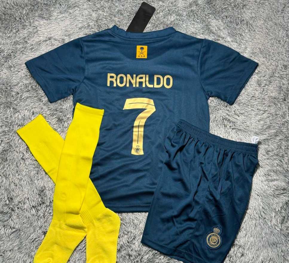 Komplet piłkarski Cristiano Ronaldo Al-Nassr wszystkie rozmiary wzory