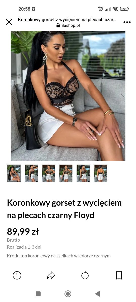 Koronkowy gorset