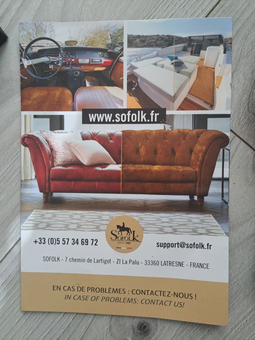 Zestaw Sofolk do renowacji skóry