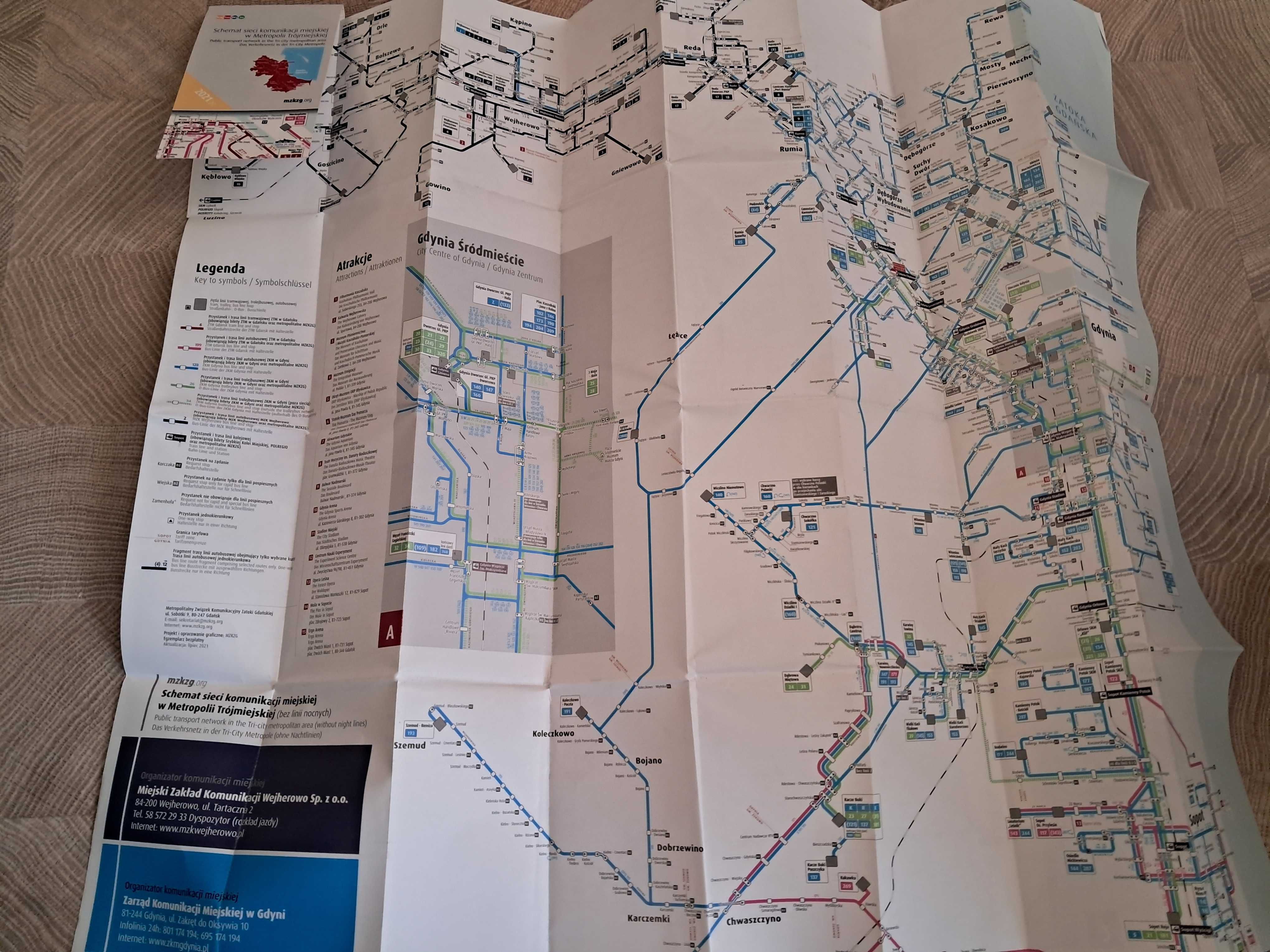 schemat sieci komunikacji miejskiej trójmiasto SKM ZKM ZTM tramwaj