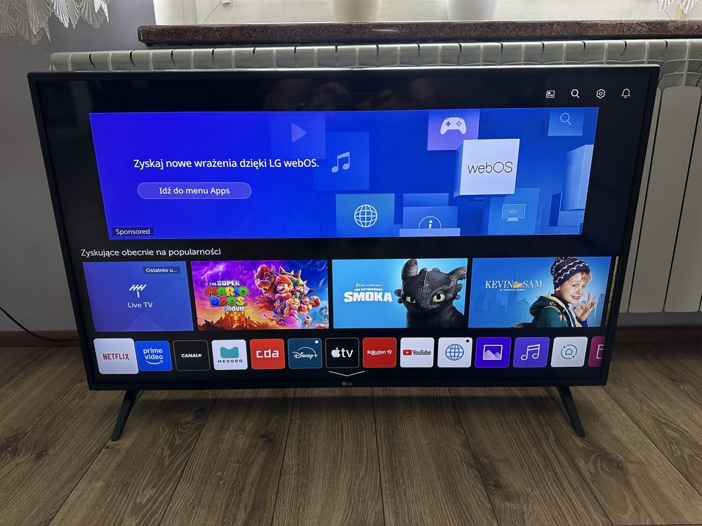 Telewizor LG 43 cale 4K UHD smart tv DVB-T2 HEVC