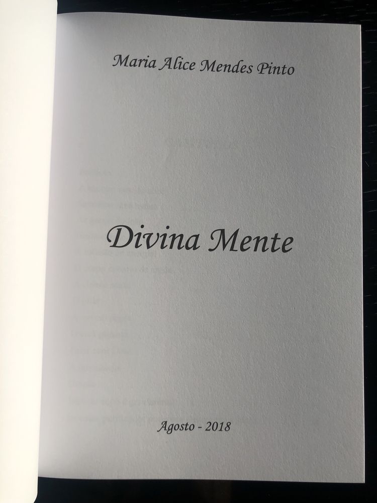 Livro Divinamente (Maria Alice Pinto)