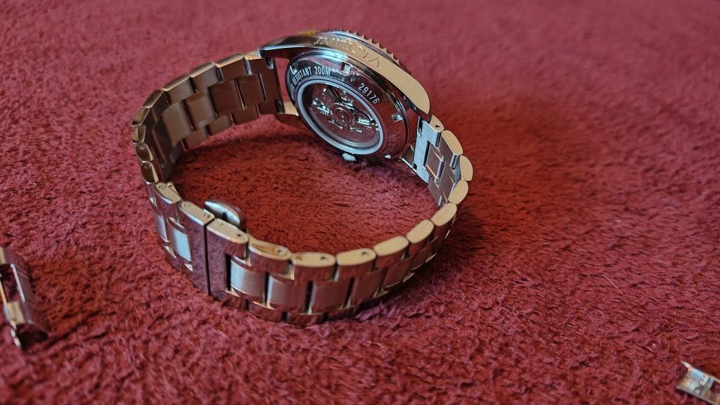 Bransoletka do zegarka z pełnych ogniw. Super jakość, 22mm