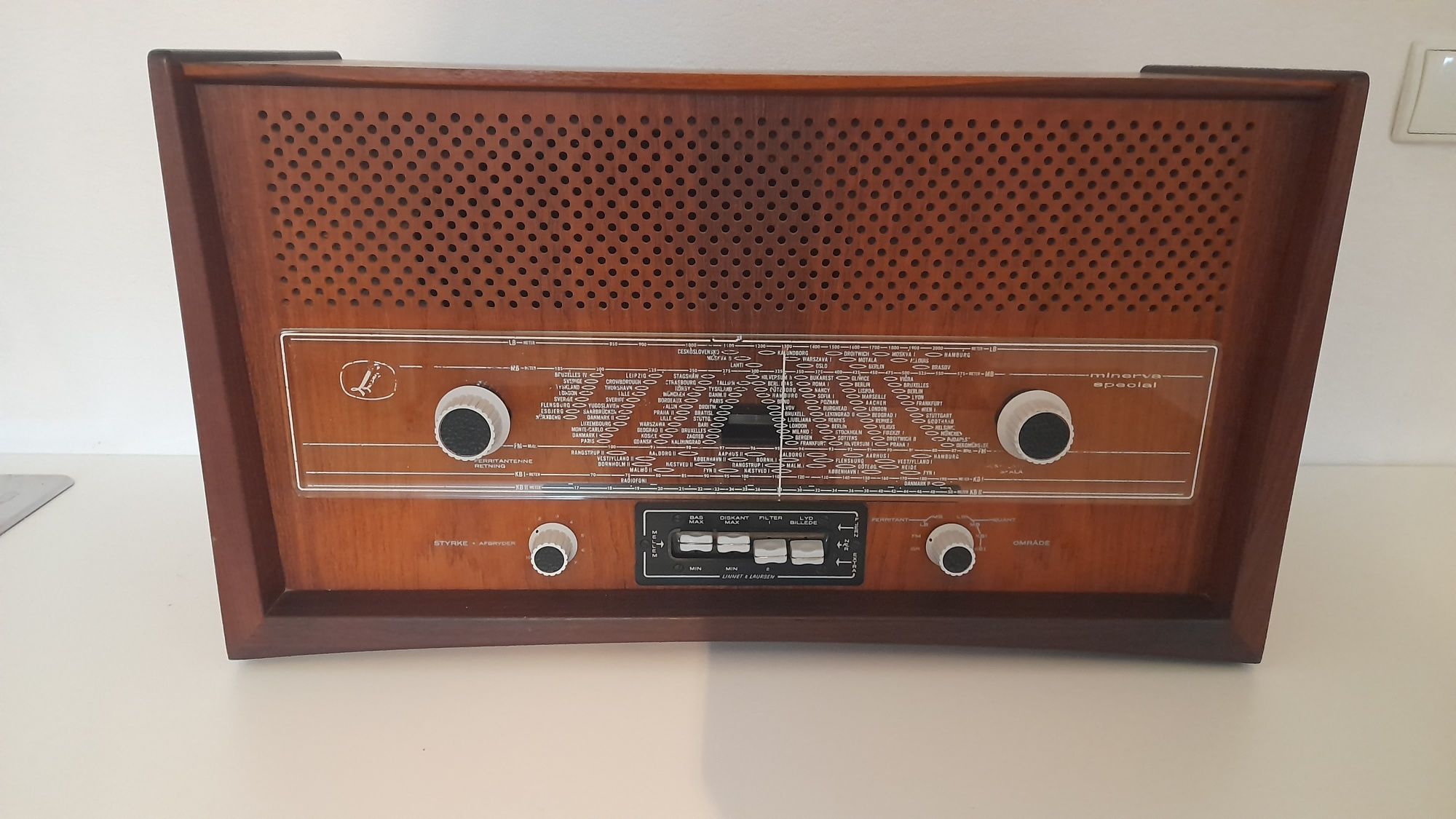 Radio lampowe dunskie palisander 1960rok