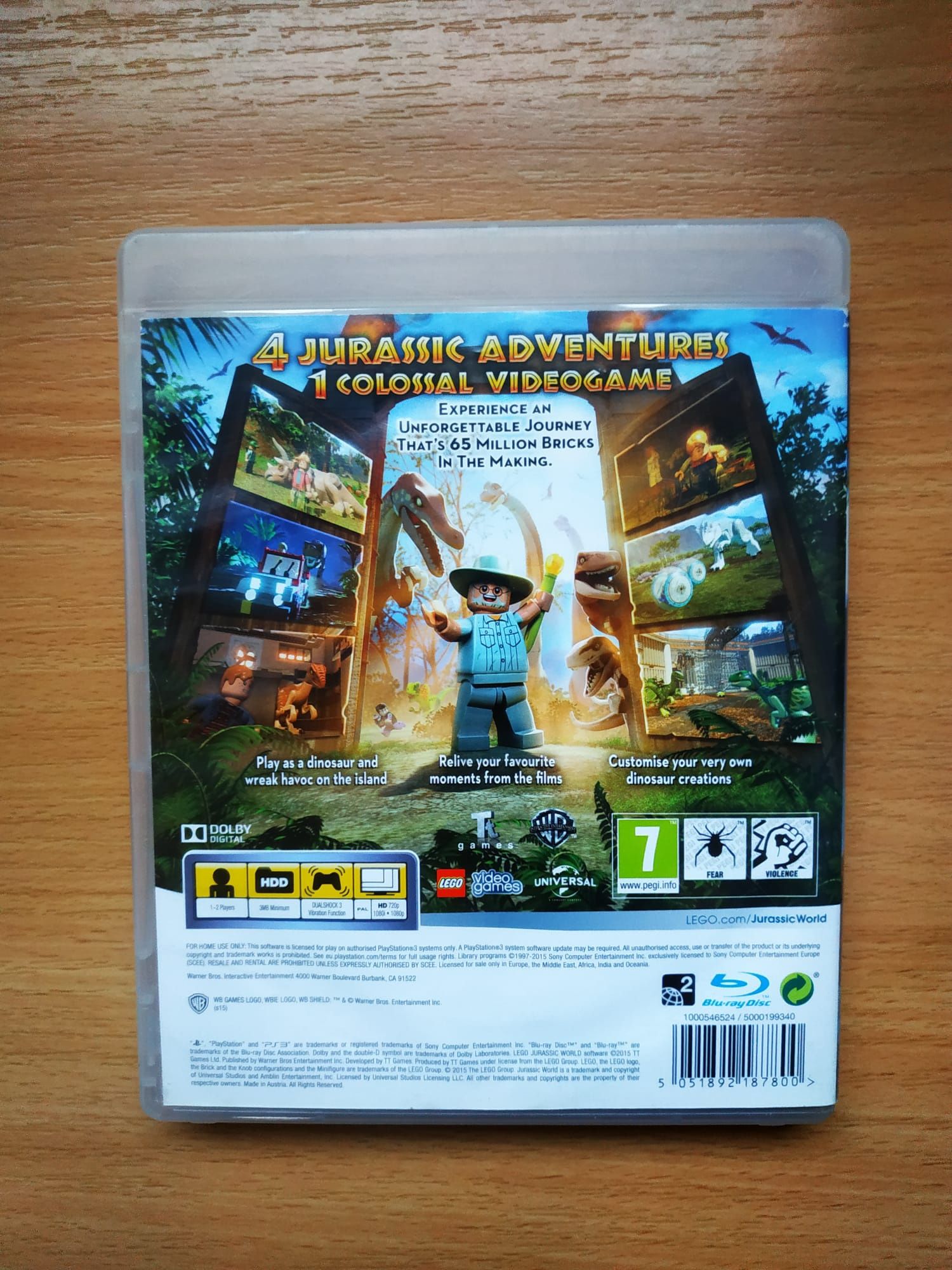 LEGO Jurassic World PS3 pl, stan bardzo dobry, możliwa wysyłka olx