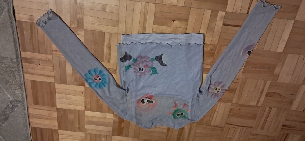 H&M bluzeczka z siatki z topem 146