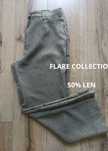 Męskie spodnie lniane, Flare Collection, rozmiar 46, w idealnym stanie