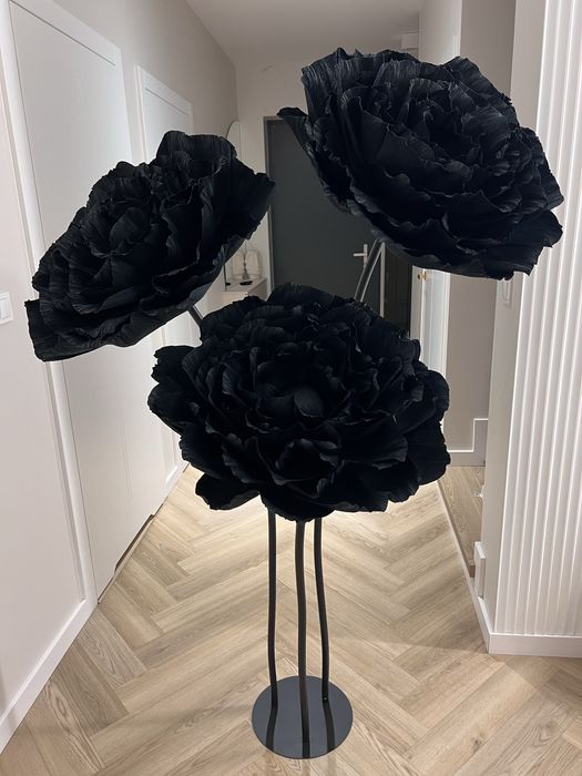 Kwiaty giganty peonie ślub urodziny kwiaty z krepy