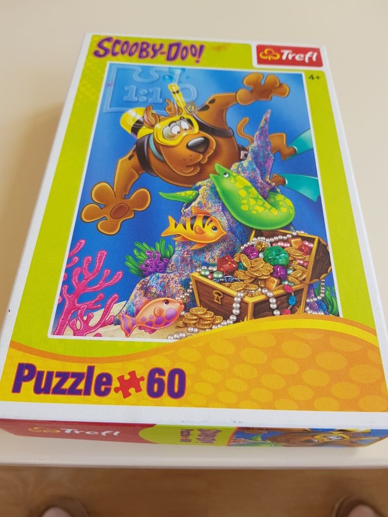 Puzzle trefl 60 elementów, scooby-doo!