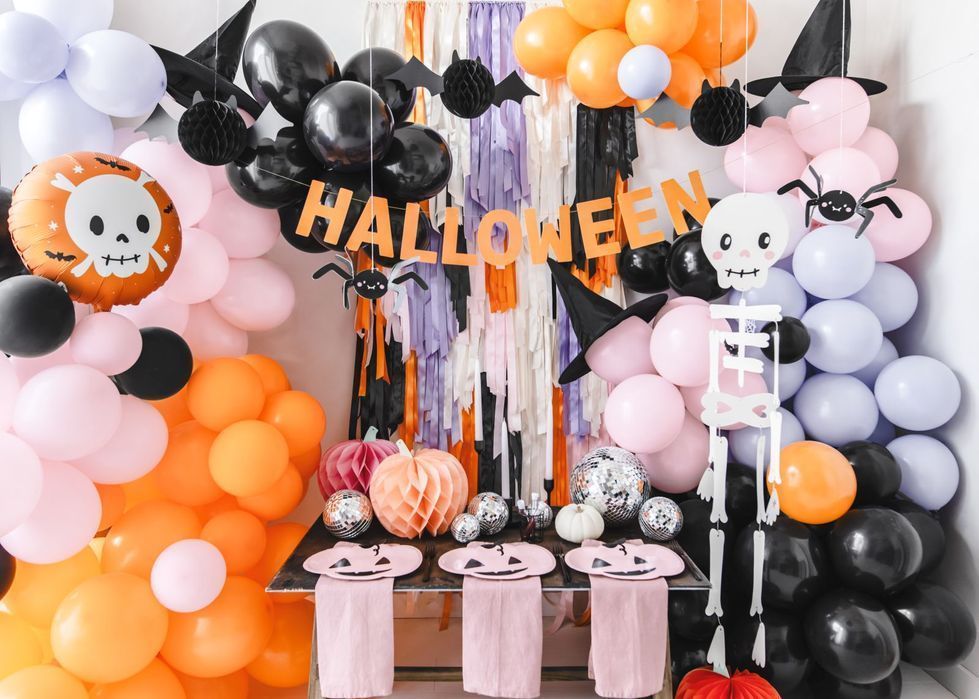 zawieszka szkielet dekoracja 110 cm na halloween karnawał  psikus