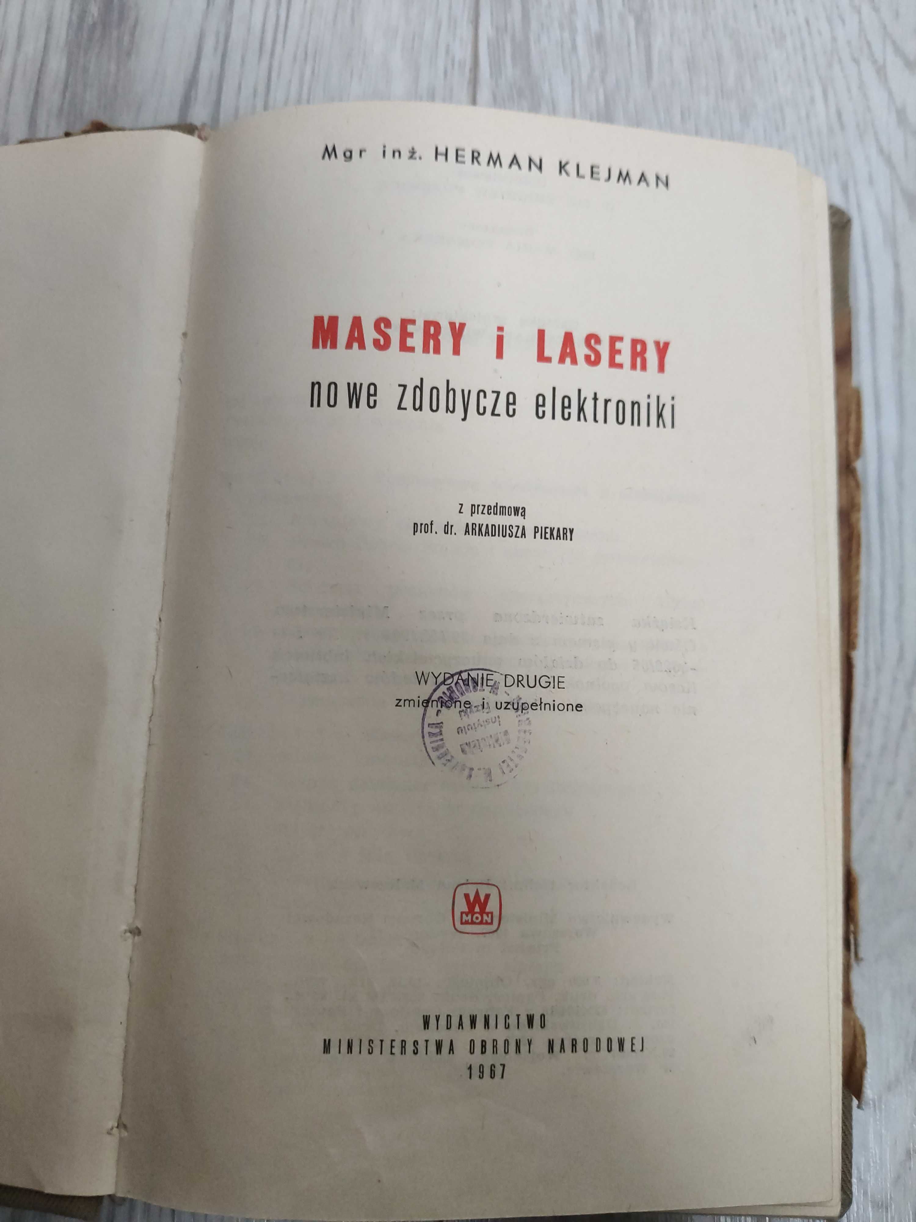 Masery i Lasery - klasyczny podręcznik elektroniki kwantowej