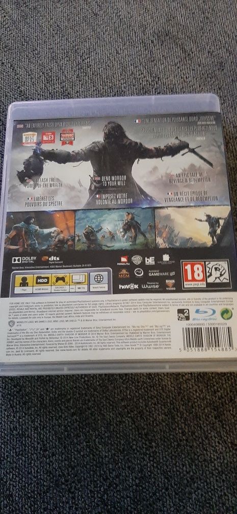 Sprzedam grę Władca Pierścieni na ps3