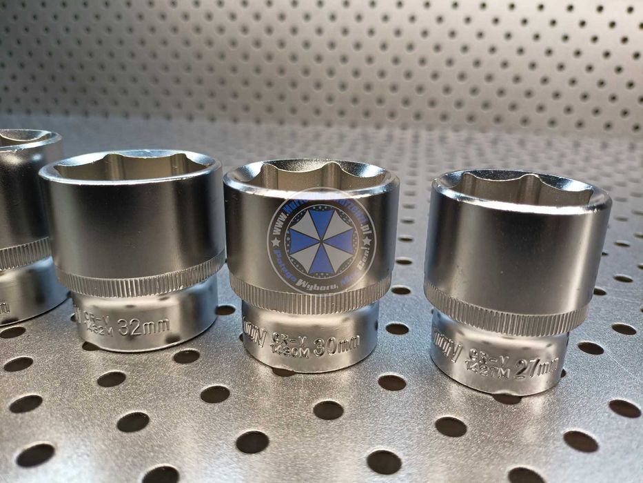 zestaw nasadek 36mm 34mm 32mm 30mm 27mm 1/2" klucze nasadowe