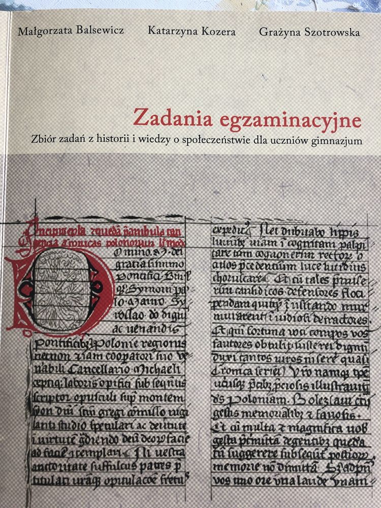 Zadania egzaminacyjne Historia, WOŚ