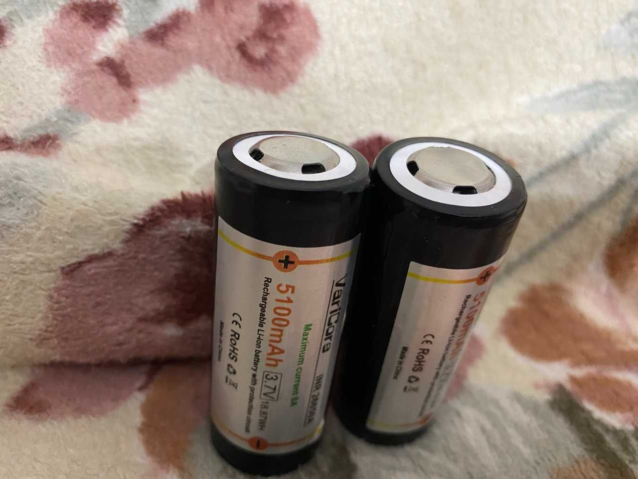 Aккумуляторы Li-ion Varicore 26650 5100 mAh с платой защиты