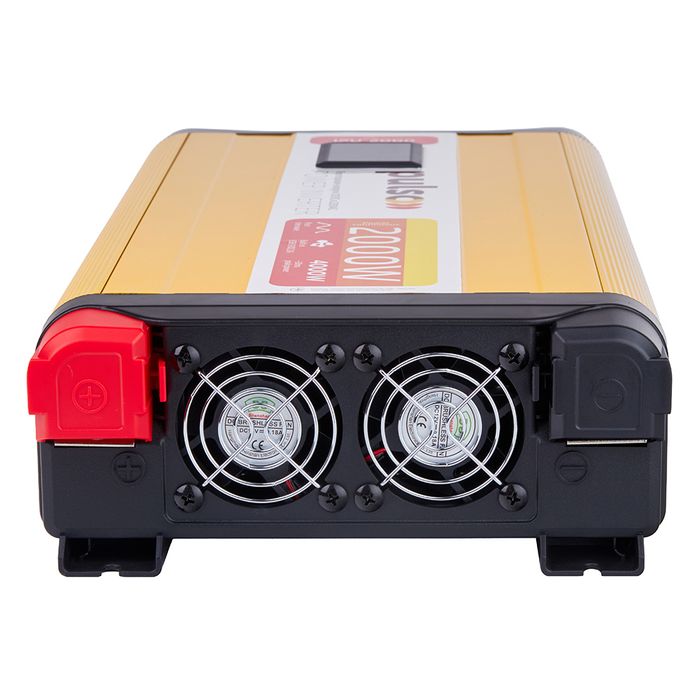 Перетворювач напруги PULSO/ISU-2000/12V-220V/2000W/LCD синусоїдна/хвил