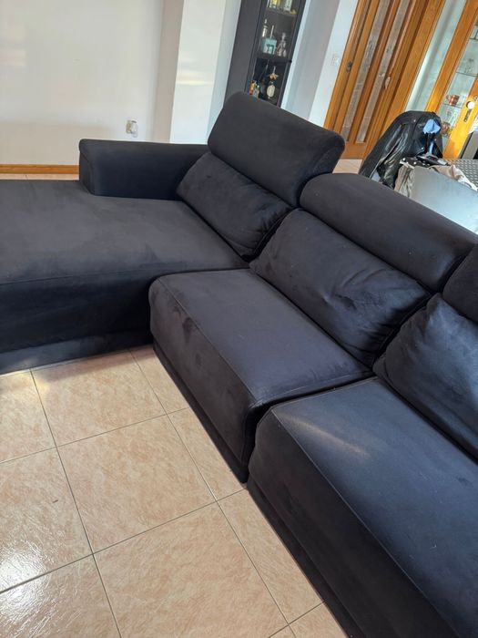 Sofa chaise longue com 2 lugares eletricos