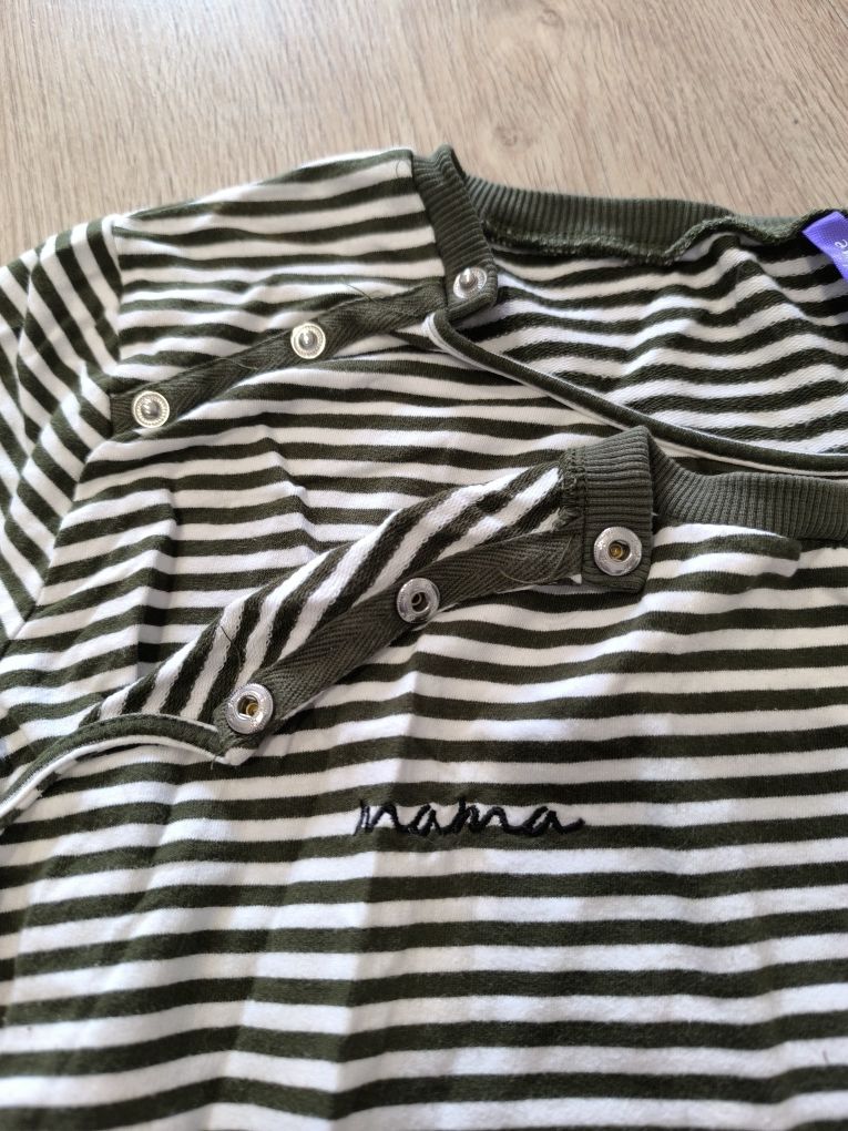 Bluza do karmienia piersią L w paski z napami