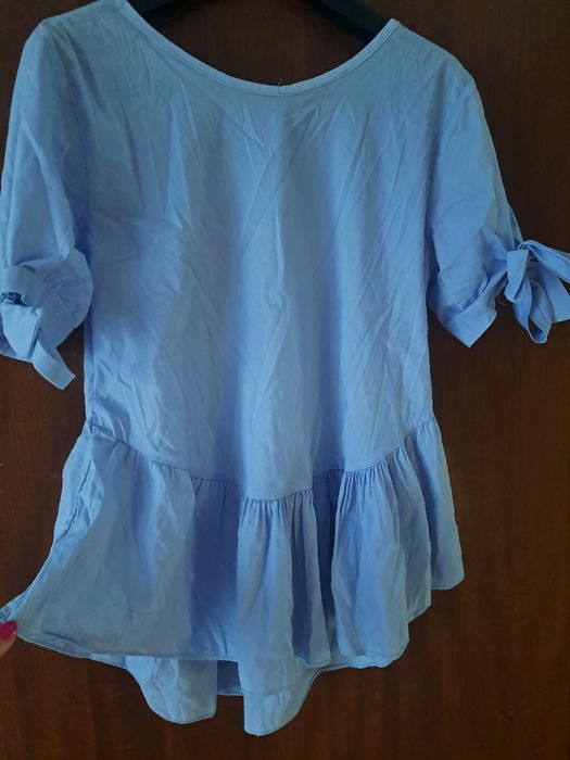 Jak nowa blekitna bluzka Made in Italy butik rozm.S/M