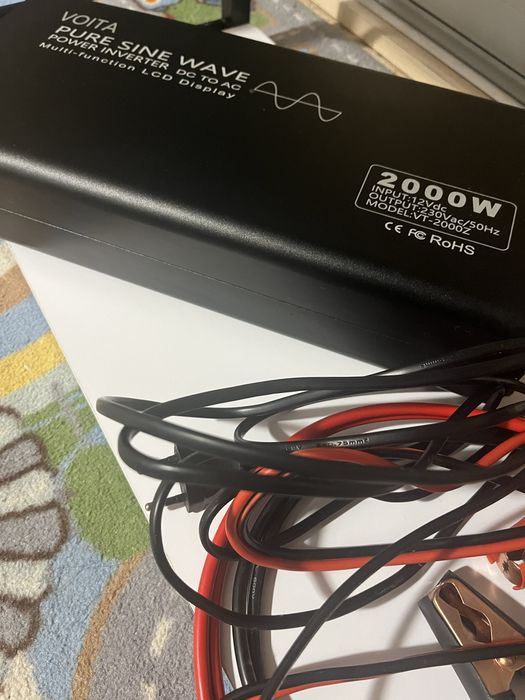 LiFePO4 12.8V 100Ah + Voita 2000W + зарядка — майже новий комплект